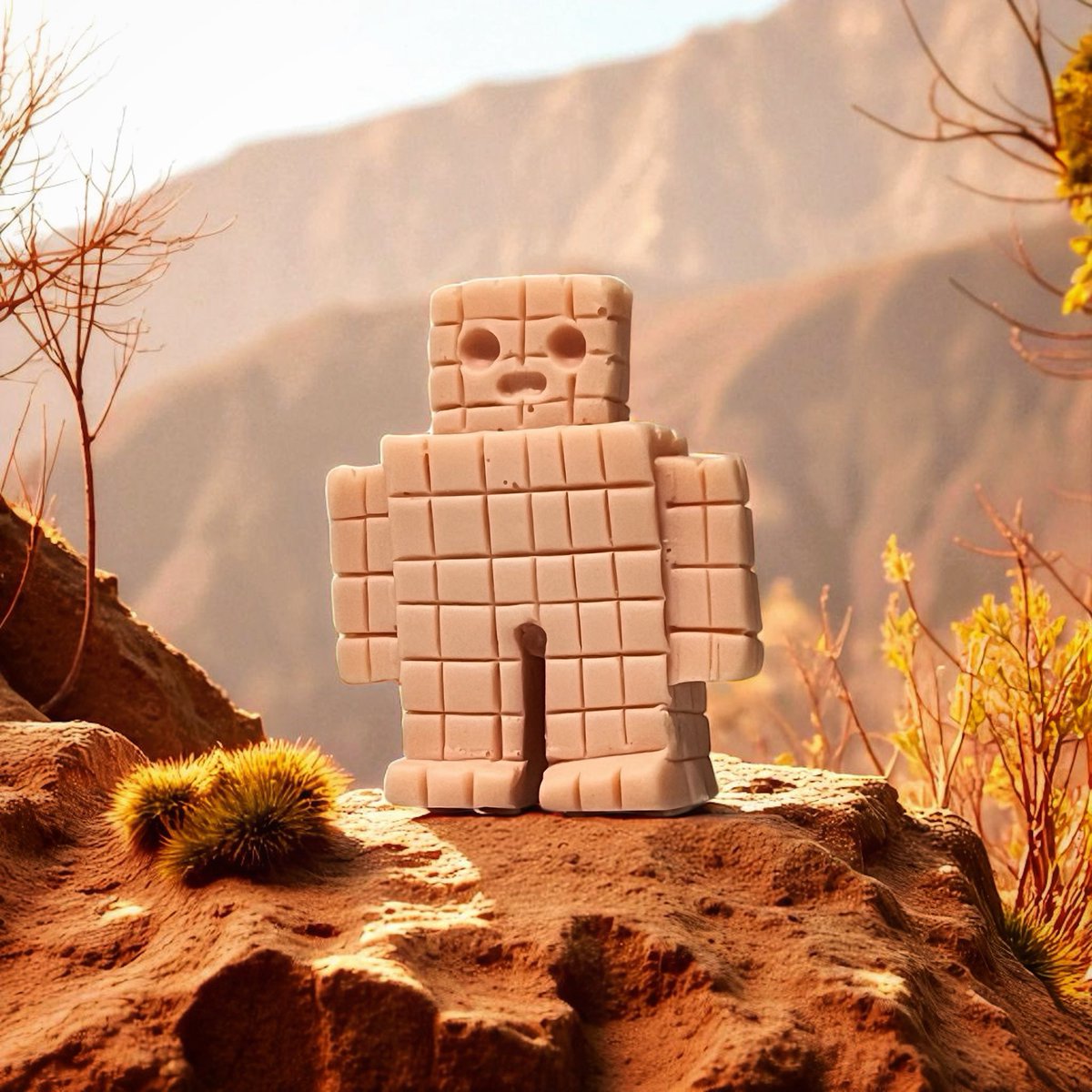 Obligatory Cube Guy has found his way out of the grid. Is he here to help or is he here to make trouble for us non programs?

#TinyGhostTuesday #ObligatoryCubeGuy #Knuckle