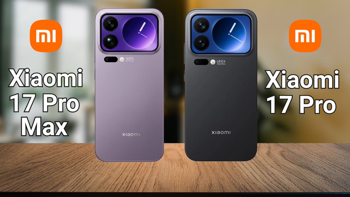 TECH__UPDATES's tweet image. 🚀 Xiaomi 17 Pro Max vs Xiaomi 17 Pro!
Camera, Display, Performance — which one takes the crown? 👑
📺 Watch the full specs comparison here 👉 [youtu.be/aFV5-cNm5cA]
#Xiaomi17ProMax #Xiaomi17Pro #TechComparison #SmartphoneWars #Xiaomi