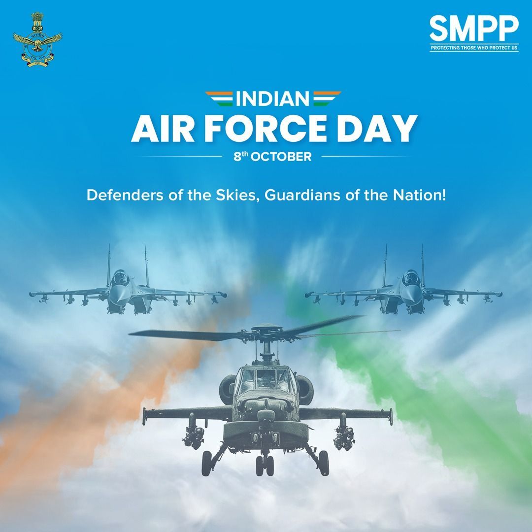 On this Indian Air Force Day, we honor the Valor and Dedication of Our Air Warriors.

 #IAFDay #AirWarriors #PrideOfIndia 💙