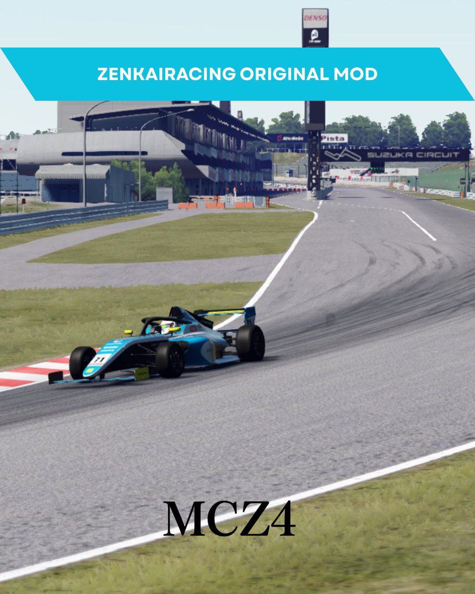 PassingMark_RS's tweet photo. ZENKAI RACING様よりオリジナルトレーニングMOD MCZ4がリリースされました😊
タイヤのグリップ感、車の動き方、サウンドと全ての完成度が非常に高い車両です！

シムを持ってる人は絶対買いの一台です😎
ご購入はこちらから↓
https://t.co/p56rzOhuKb

当店で体験できますので、是非一度乗ってみてください！お待ちしております👍