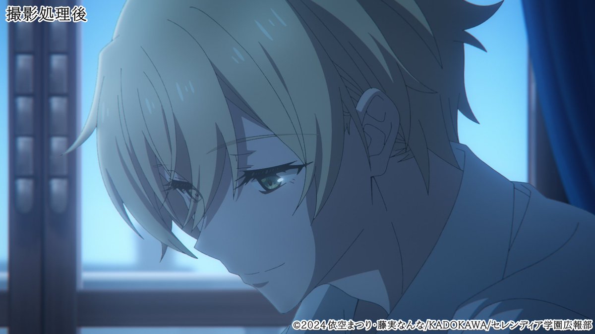 eto_naoki's tweet image. #サイレントウィッチ
13話より撮影処理前と撮影処理後をご紹介🐈‍⬛
※掲載許可いただいております。