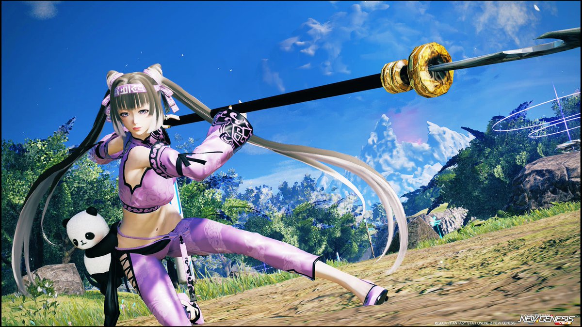 ていやーーっ( ◞•̀д•́)◞
ロビアク：極技
#PSO2NGS_SS
#メンテの日なのでssを貼る
