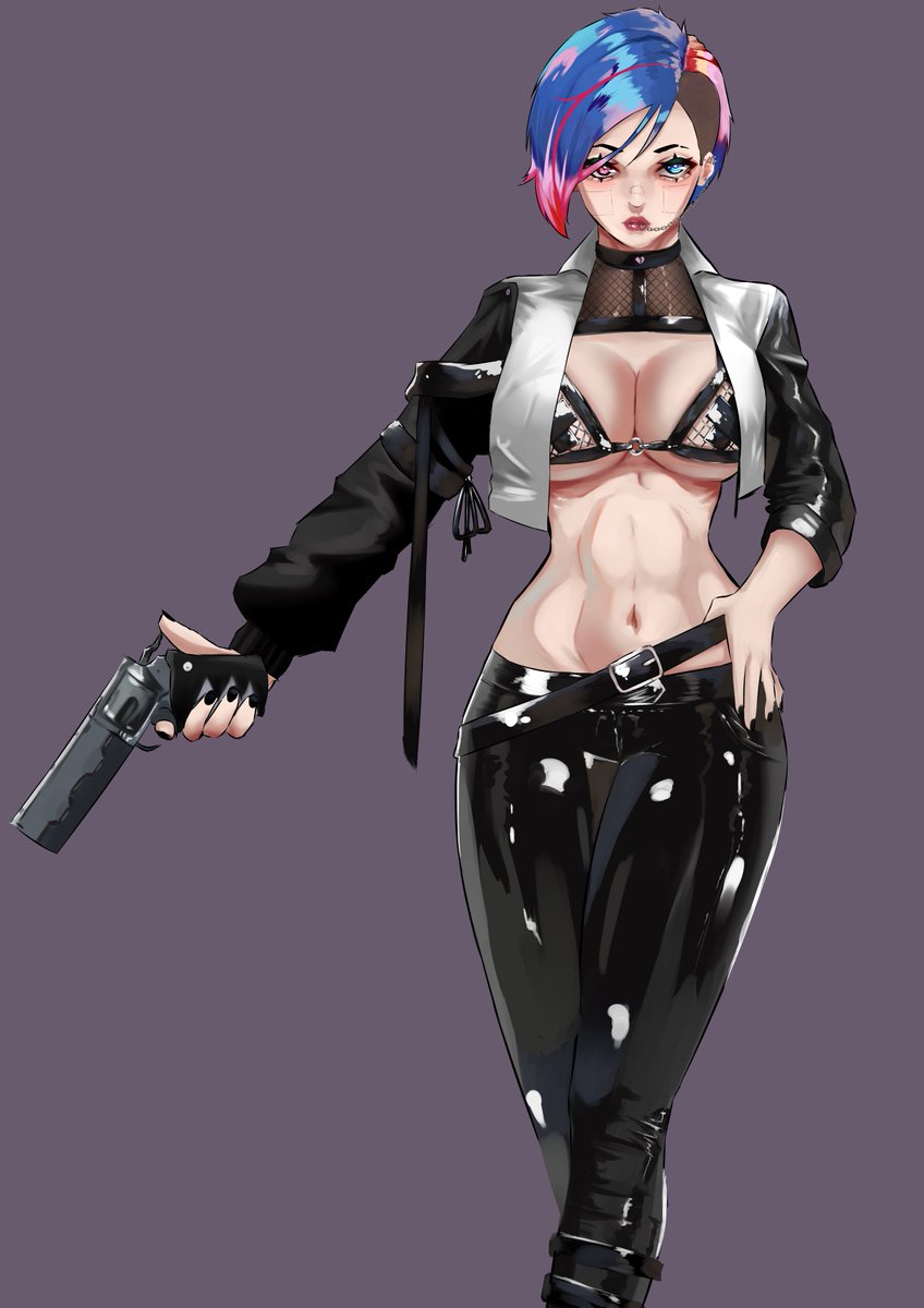 RogerNoBaka's tweet photo. Fiz OC gostosa de Cyberpunk pra um RPG de mesa 👀 https://t.co/wLZ6ipkp36