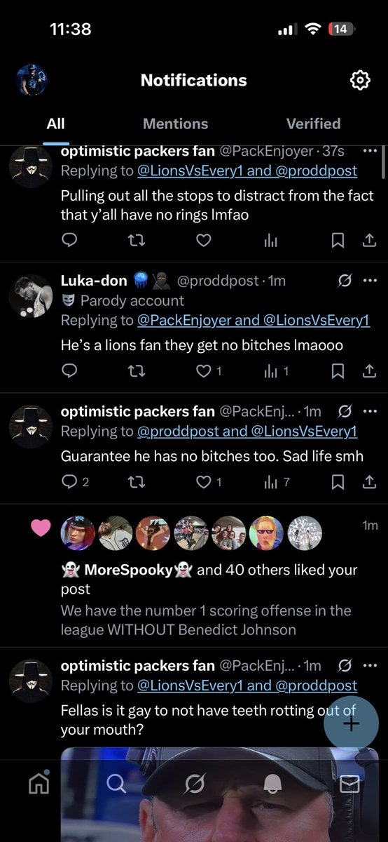Look how mad these #Packers fans are LMFAOOOOOOOOOOOOOO 😭😭😭😭😭💀💀💀💀💀💀😂😂😂😂