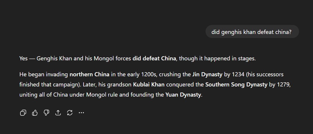 LOL didn't know that, but it's legit true. ChatGPT confirmed. SEND $GENGHIS