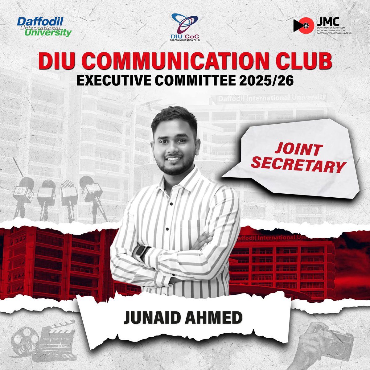 Junaidonair's tweet photo. Feeling proud to begin a new journey as the Joint Secretary of the DIU Communication Club. Looking forward to learning, leading, and working together to create something meaningful and impactful.

#diucoc #diu #jmc #LeadTheChange #StrongerTogether https://t.co/uA7F1xC9t2
