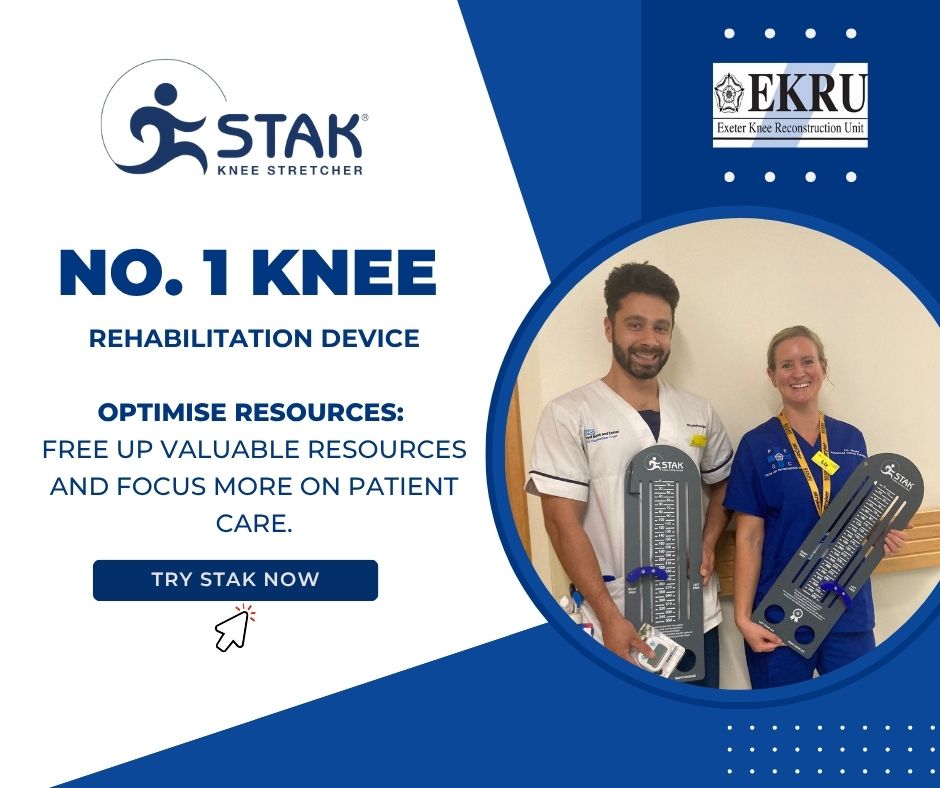 The No.1 Knee Rehab Device.
 ✅ Frees up clinical resources
 ✅ Boosts recovery results
 ✅ Trusted by NHS units like EKRU
Book your free consultation now 👇
 rfr.bz/t30a8dd

#KneeRecovery #STAKDevice #RehabInnovation