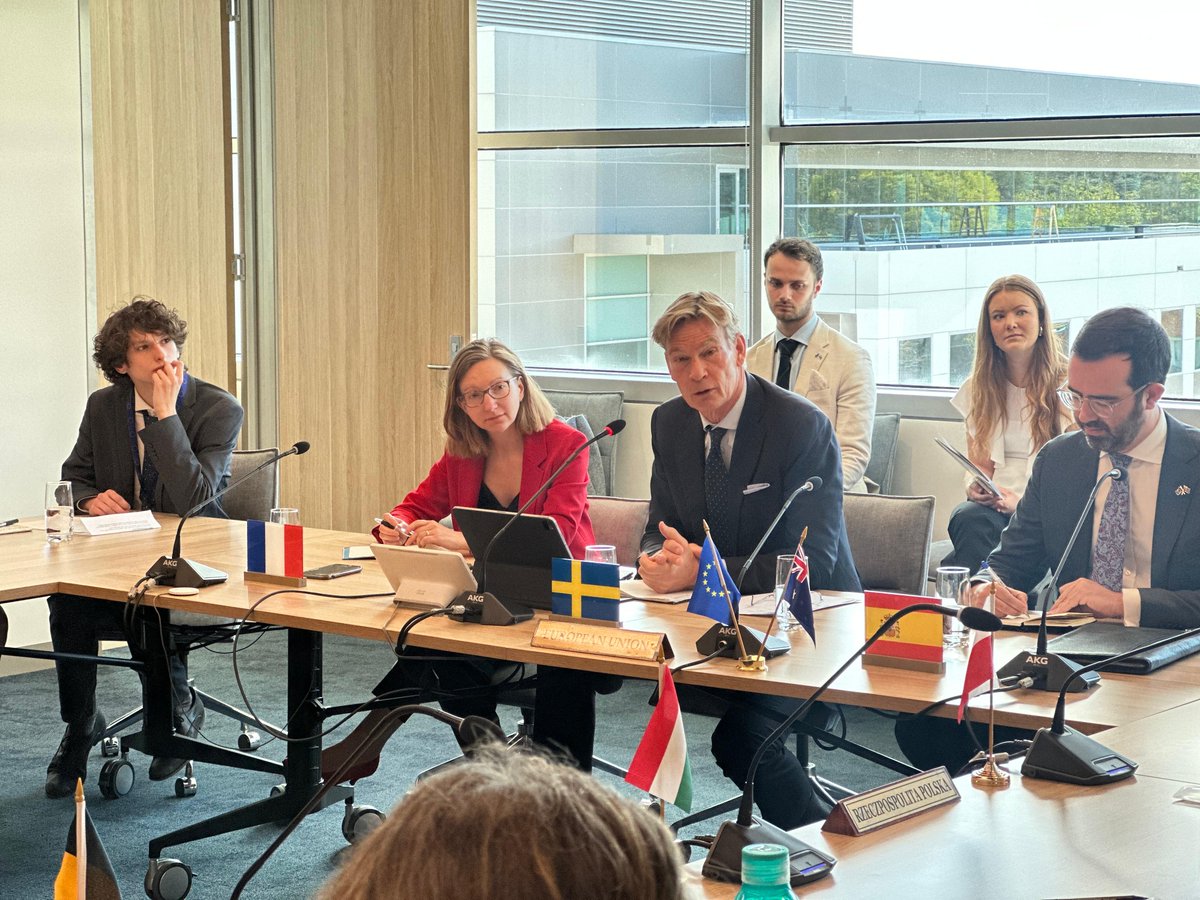 EUinAus's tweet image. Last week, Team Europe in Canberra hosted @anu_ir_society students for their first #ModelEU simulation 🇪🇺

Supported by 🇧🇪🇫🇷🇩🇪🇵🇱🇸🇮🇪🇸🇸🇪 experts, students negotiated EU digital policy &amp;amp; joined a careers panel with 🇪🇺 diplomats.

Thank you for your hard work &amp;amp; interest in the EU!