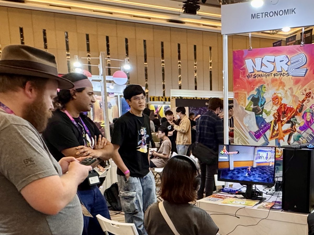 Level UP KL開催中！昨日発表された東南アジアゲームアワードでは #NSR2 で4部門を受賞させていただきました。チームの皆と一緒に喜びを分かち合えて本当に幸せです。
皆さんのウィッシュリスト登録がチームの励みになります🎸応援ありがとうございます🙏
store.steampowered.com/app/3758980/