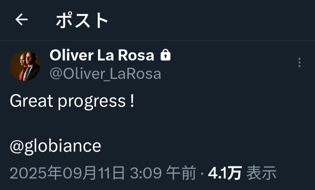 10月入りましたが10月のリストのメールはまだですか？
10月は何%の返却になりますか？

<a href="/globiance/">Globiance</a>
<a href="/Oliver_LaRosa/">Oliver La Rosa</a>
<a href="/Irina_La_Rosa/">Irina La Rosa</a>