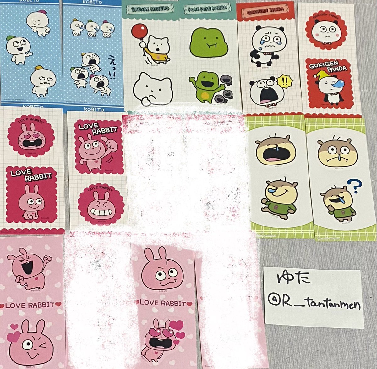 R___tantanmen's tweet photo. にしむらゆうじ スタジオUG きゃらくたぶるステッカーズ 交換

譲）1枚目
求）こねずみ 2枚目最優先

郵送のみ。 https://t.co/PXyFpZ6egB