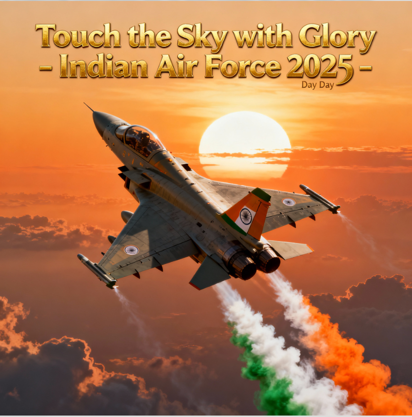 TheLaymanCoder's tweet image. ⚔️ When a billion dreams sleep, the IAF awakens to hunt the nightmares. No border is far enough, no enemy fast enough—India’s wings always get there first! 🙏🔥#GuardiansOfTheSky #IndianAirForceDay #IndianAirForce #IndianAirForceDay2025