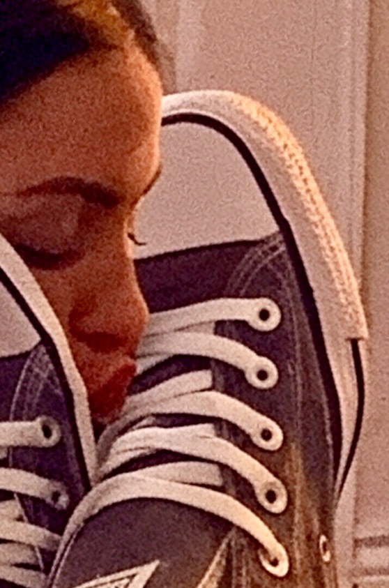 master_converse's tweet image. Boys begging me to worship My Converse with another girl just adds to My power 👑 
Making out with My shoes is all you get slave boy👇🏽💋