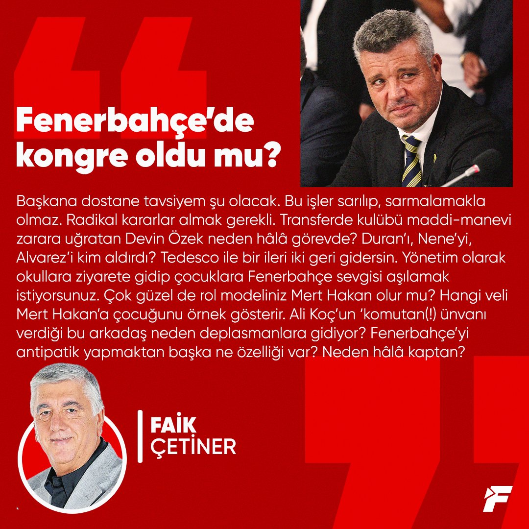 fanatikcomtr's tweet photo. ✍️ @faikcetiner: Camia ve tribünler Sadettin Saran'a büyük destek verdiler. Şimdi başkandan acil icraatlar bekliyorlar. Ancak gel gör ki, başkan ve arkadaşlarının henüz radikal kararlar aldığını göremedik. Bu, şu anda endişe yaratıyor.

🔗 https://t.co/QOZwlLMGEt https://t.co/6VVIDL7Bvp