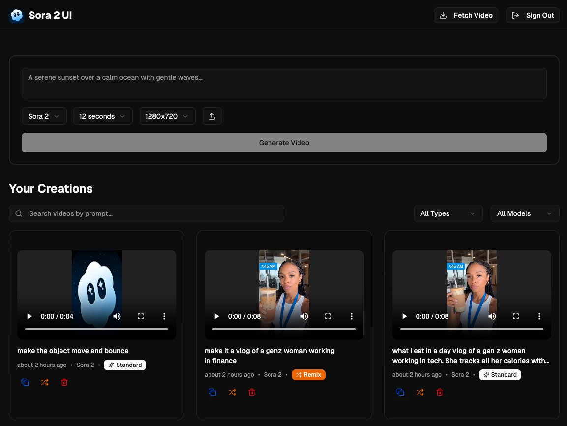 Just shipped: 
Sora 2 UI - web app to generate videos via sora 2 api. no watermark!  🔥🎥

free and open source: github.com/madeinusmate/s…

video remix ✅
input reference ✅ 
feature flagged auth if needed. ✅

stack: <a href="/nextjs/">Next.js</a> <a href="/shadcn/">shadcn</a> <a href="/supabase/">Supabase</a> 

<a href="/rauchg/">Guillermo Rauch</a> - template on <a href="/vercel/">Vercel</a>?👀