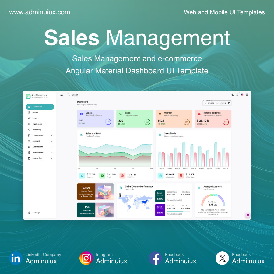 Admiinuiux's tweet image. zurl.co/aDD9C
Accelerate development with the Ultimate Angular UI Kit. Save hundreds of hours on frontend for your application. Sales Management provides modular components a flawless for Dashboards
#AngularDevelopment #MaterialDesign #Admin #ScalableArchitecture