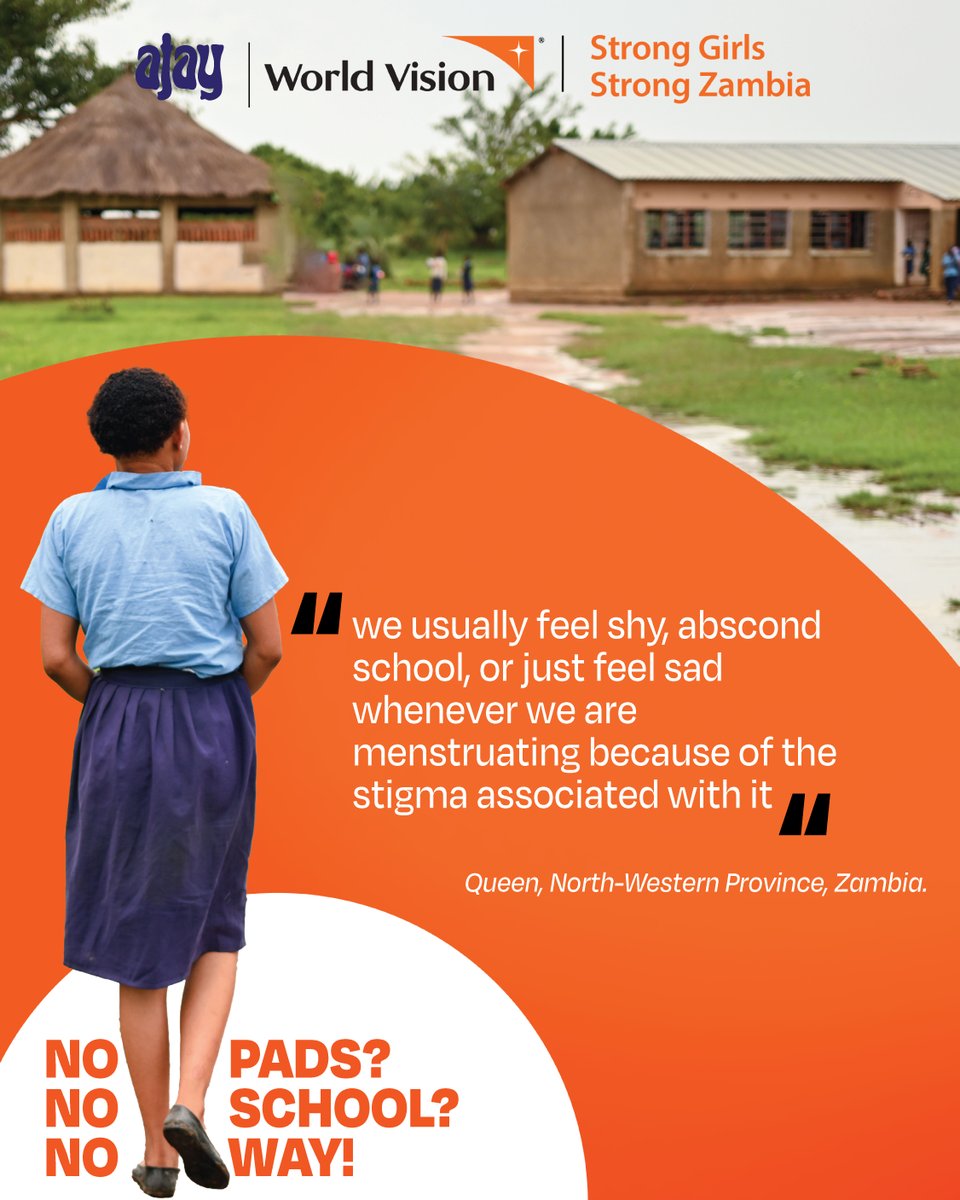 WorldVisionZamo's tweet photo. Help break the stigma! Donate to the Flow Fund for reusable sanitary towels for girls in Zambia: https://t.co/AFMNC3iJf9 #NoPadsNoSchoolNoWay #WorldVisionZambia #StrongGirlsStrongZambia #TheFlowFund #EndPeriodPoverty https://t.co/VJV29swXtA