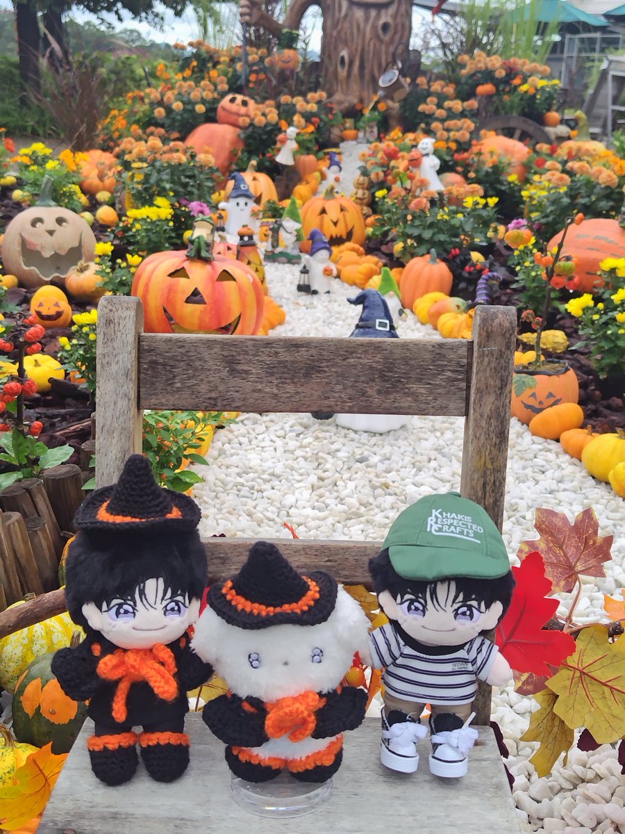 A1015G's tweet photo. お天気悪かったけど地元公園でぬい活🎃👻

#国営越後丘陵公園
#ハロウィン
#ぬい活
#ぬいSok
#トントン https://t.co/tQeg3kJ3dP