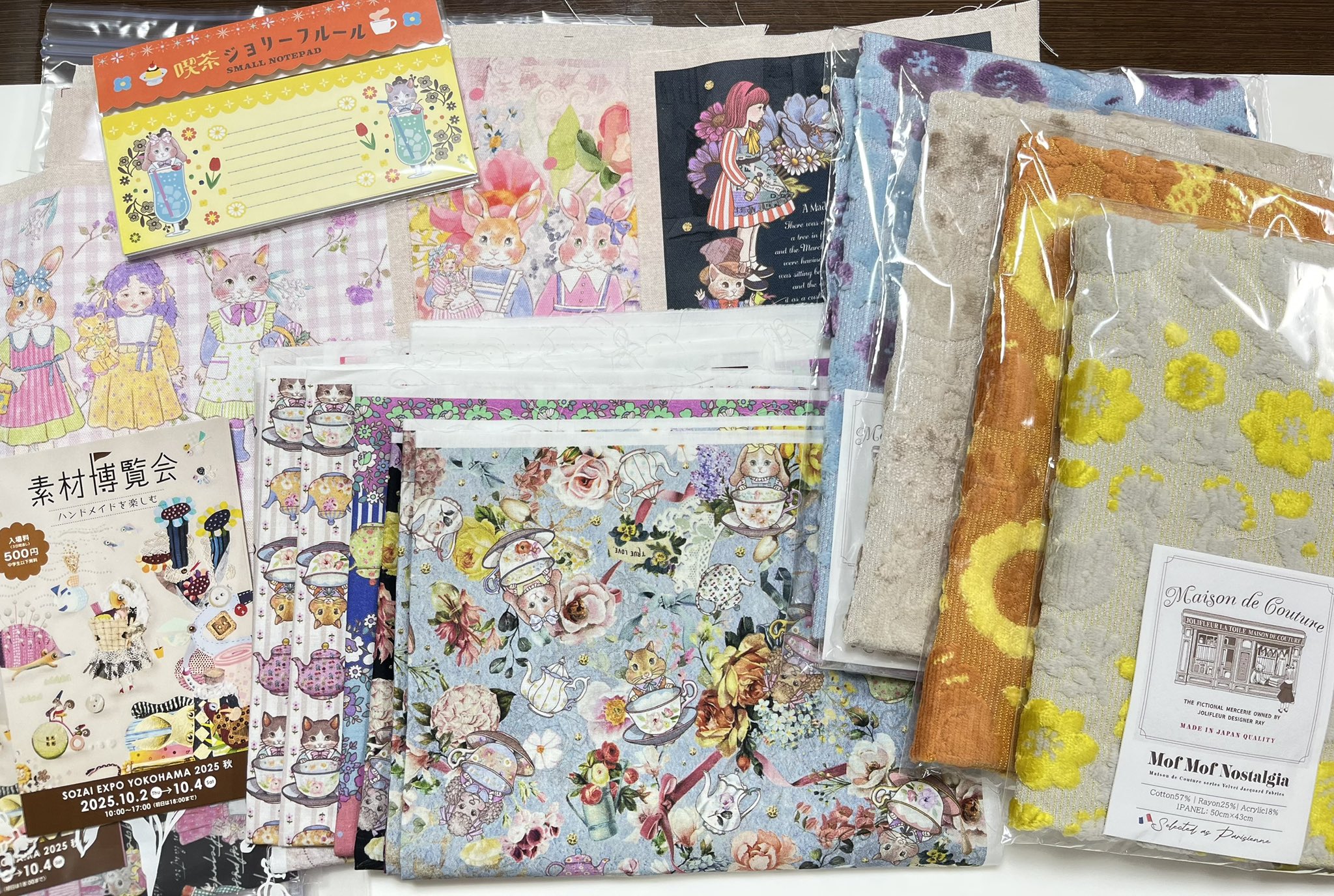 ジョリーフルール　マイリトルテイラー、コラコラ　オーダー受付　横浜素材博 ジョリーフルール マイリトルテイラー、コラコラ オーダー受付 横浜素材博