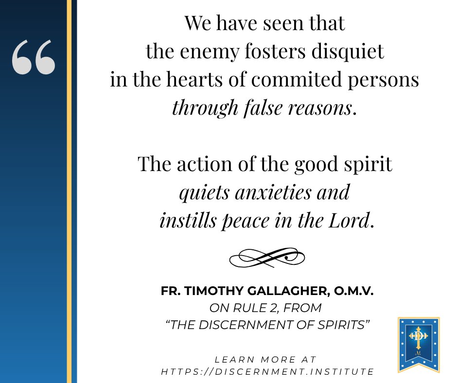 DiscernmentInst's tweet image. Learn more about how to quiet anxieties in your life. wix.to/Hgoi6MT
#Discernment #IDI #Rule2 #IgnatianSpirituality #CatholicLife