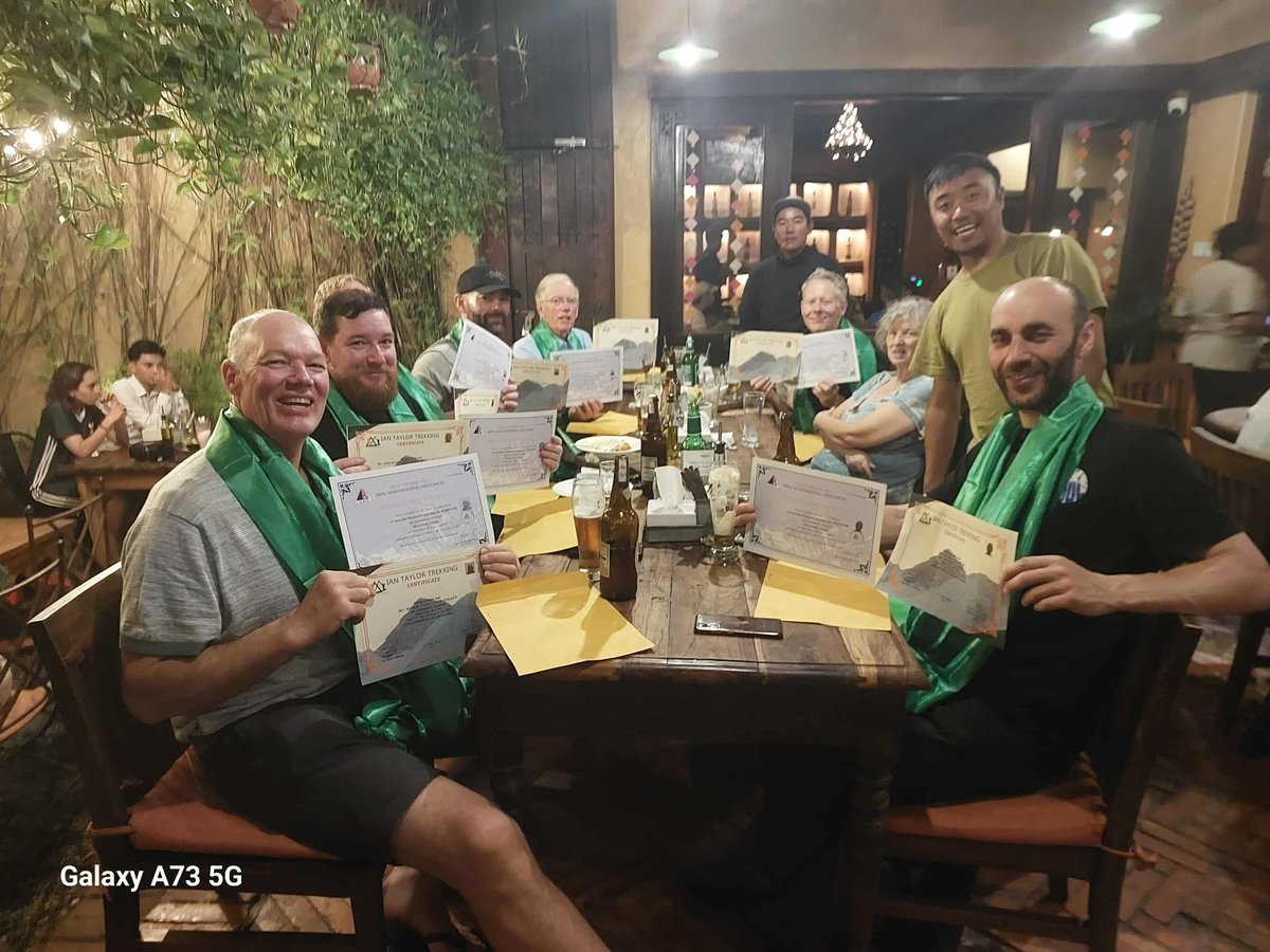 Everestclimber's tweet photo. Well done everyone! Congratulations to our first Mera peak team of the season. #merapeak #kathmandu https://t.co/lHGS3YxQIG