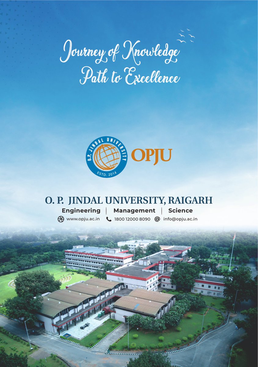 OPJUniversity's tweet image. Journey of knowledge, path to excellence @OPJUniversity 
#opju #bestuniversity 

@DrRDPatidar @JindalFndn