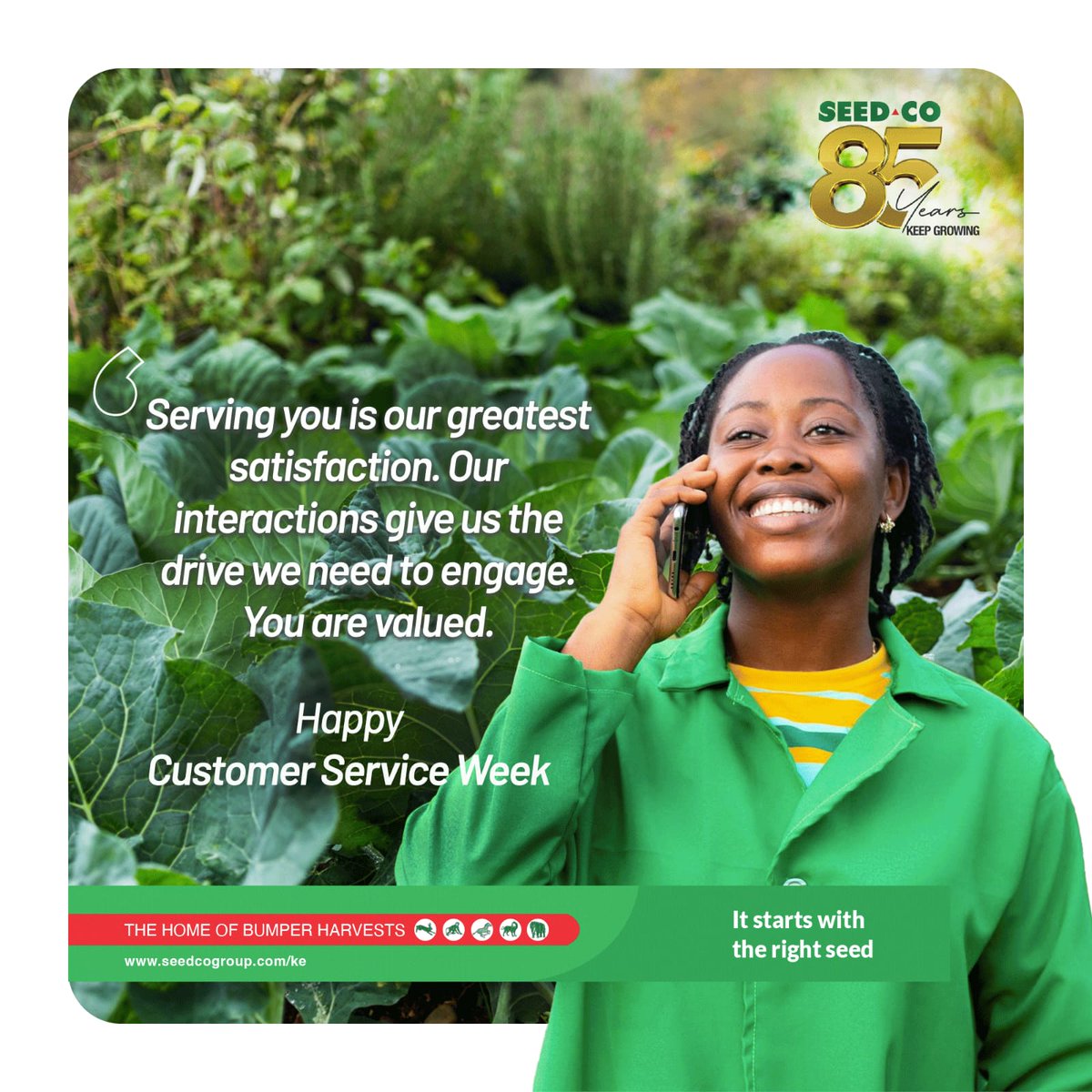 HAPPY CUSTOMER SERVICE WEEK!!!

We see you, we hear you,we appreciate you,we value you, and we respect you.

We are who we are because of you!!!

It is always a pleasure to interact with you and to serve you!!!