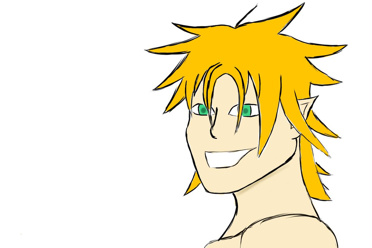 OneJreamer's tweet photo. Can't believe this was my first digital work. No know how or anything. Just raw dogged it. I think i only used one layer or two for this https://t.co/OvZ8HXpyV2