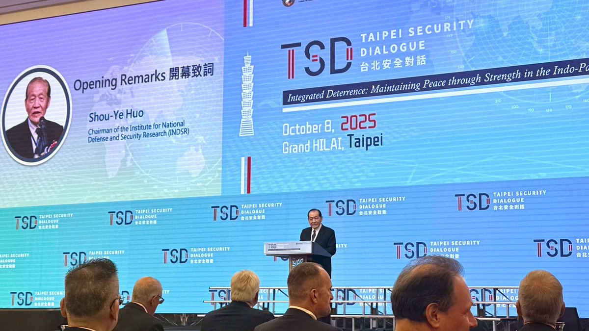 INDSRTW's tweet image. “A conflict in the Taiwan Strait would not be a local crisis—it would be a global one. Put simply: a Taiwan contingency is a world contingency.” — Gen. Shou-Ye Huo
#tsd #taiwan #contingency
