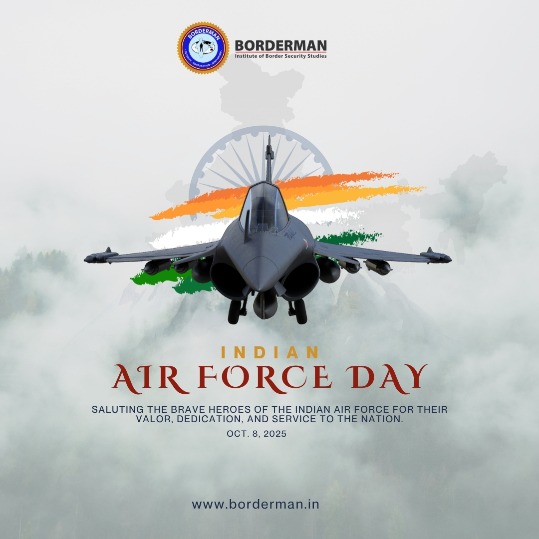 Bordermanin's tweet photo. Saluting the Sky Warriors &amp; the Bravehearts at the Border! 🇮🇳✈️

On this Indian Air Force Day, we honor the courage, discipline, and dedication of our Air Force and Bordermen who safeguard our skies and soil with pride. 
#IndianAirForceDay #Borderman #SaluteToHeroes #ProudIndian https://t.co/mqRqtNlXDM