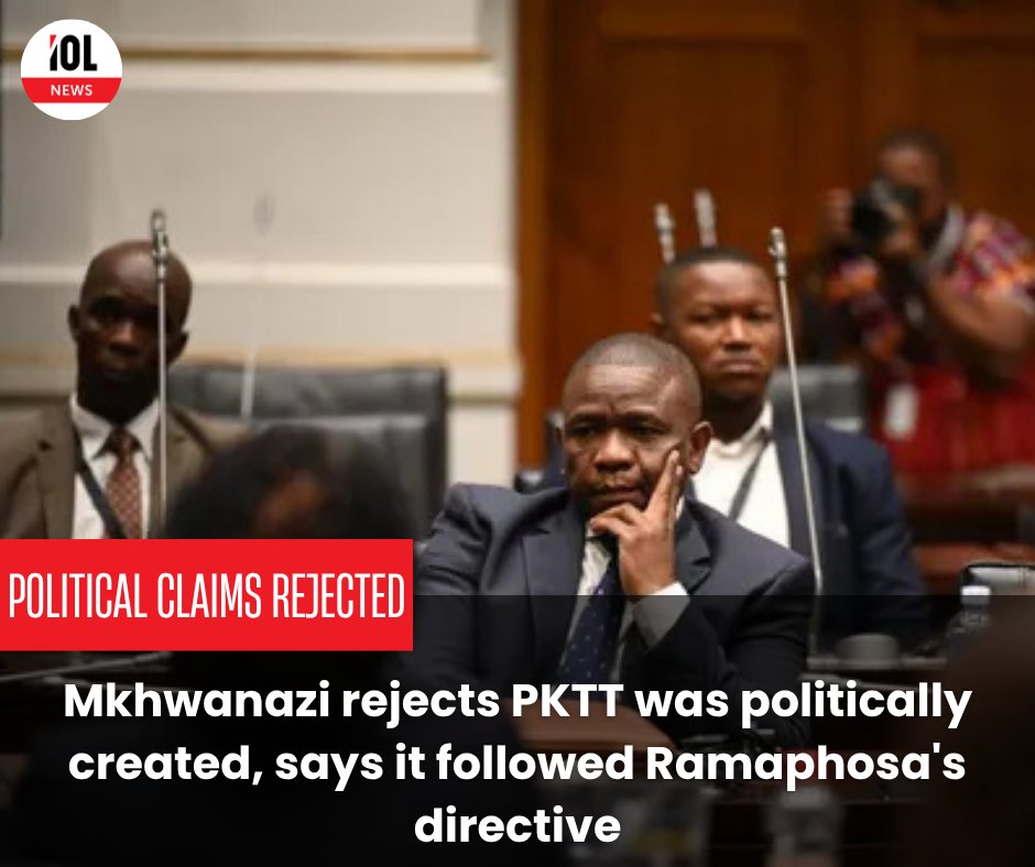 IOL's tweet photo. KZN police commissioner Lt-General Nhlanhla Mkhwanazi tells Parliament the disbanded PKTT was not politically motivated, but formed under directives from President Ramaphosa as part of a security cluster response.
#Politics #PKTT #NhlanhlaMkhwanazi #PoliticalKillingsTaskTeam #CyrilRamaphosa #KZNPolice
Read on https://t.co/iCE5zOnw1W