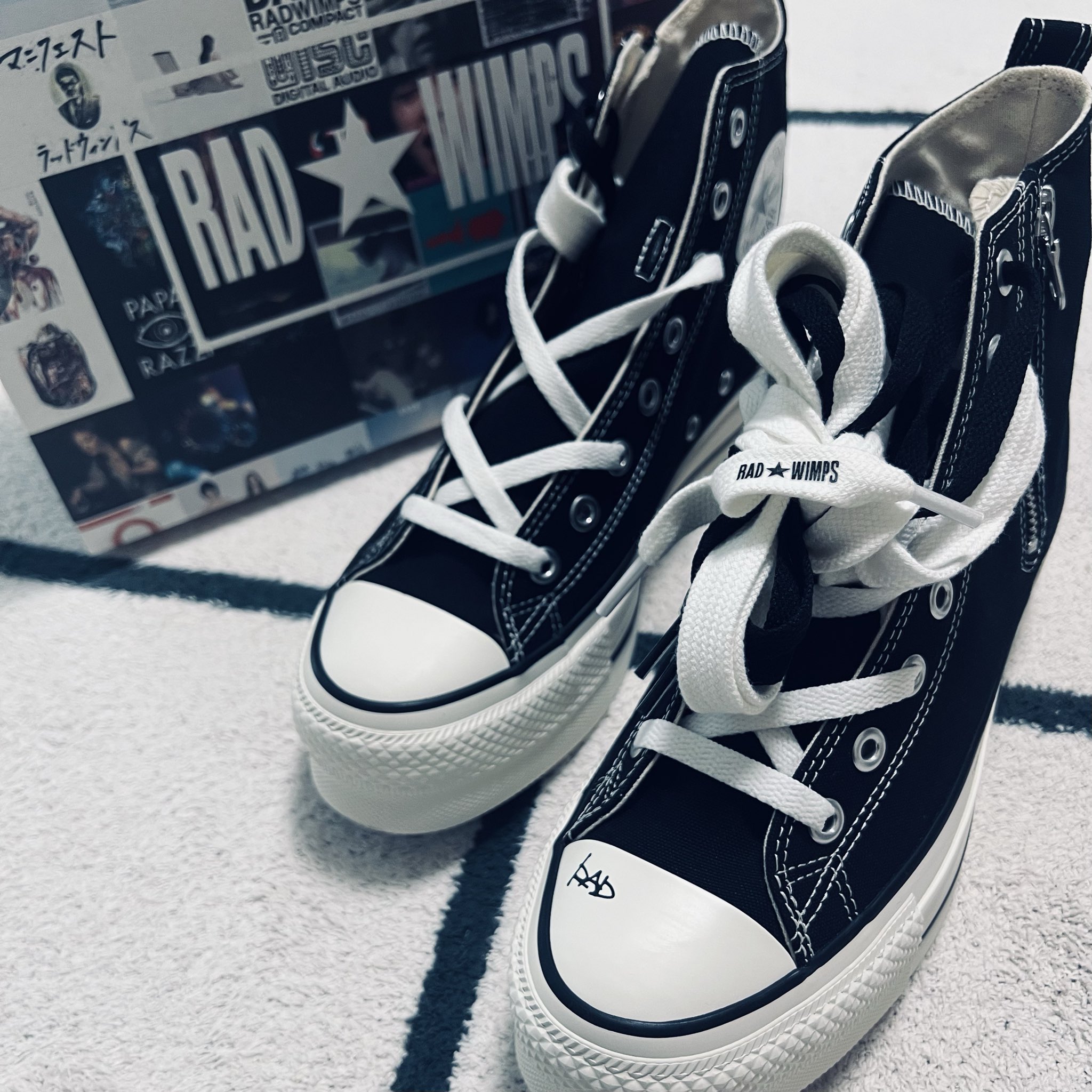 CONVERSE RADWIMPS コラボ スニーカー ブラック 25.5 atmos