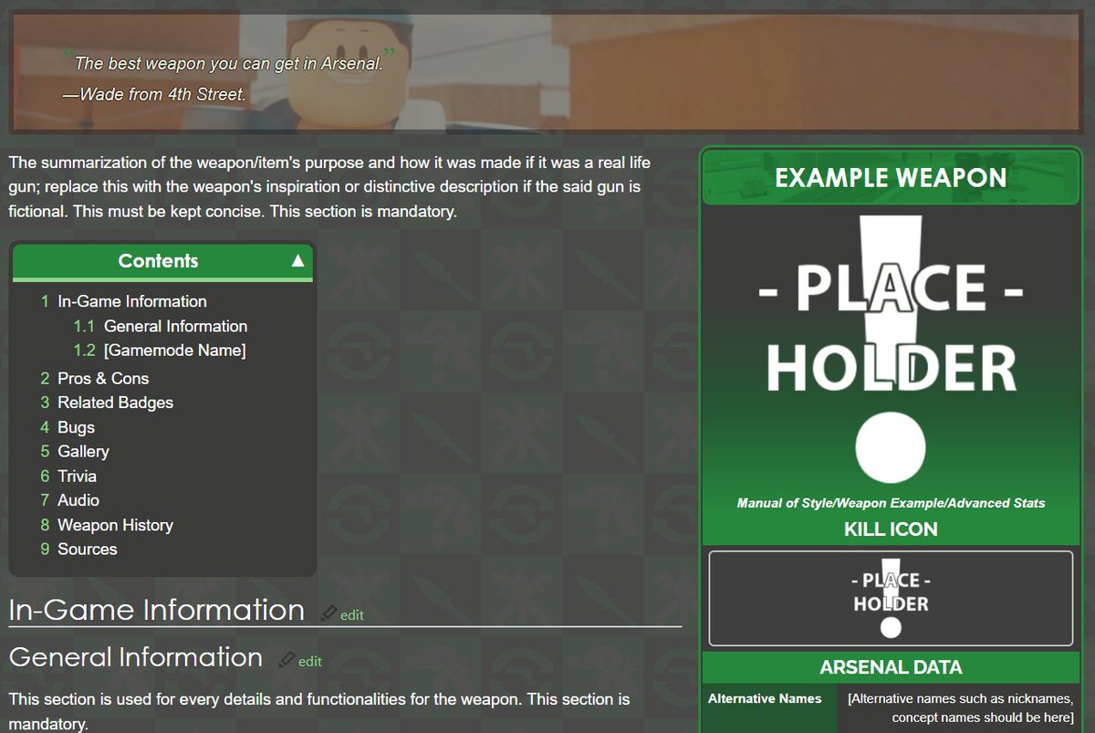 RBLXArsenalWiki's tweet photo. Heya, it's been a long time since I posted something actually related to the wiki, but we are in process of moving to Miraheze.

If you guys wanna help make this wiki on top of search engine, I recommend editing and browsing the wiki in order to stay alive
https://t.co/W2INOgzfcj https://t.co/ikv5Tofv9V