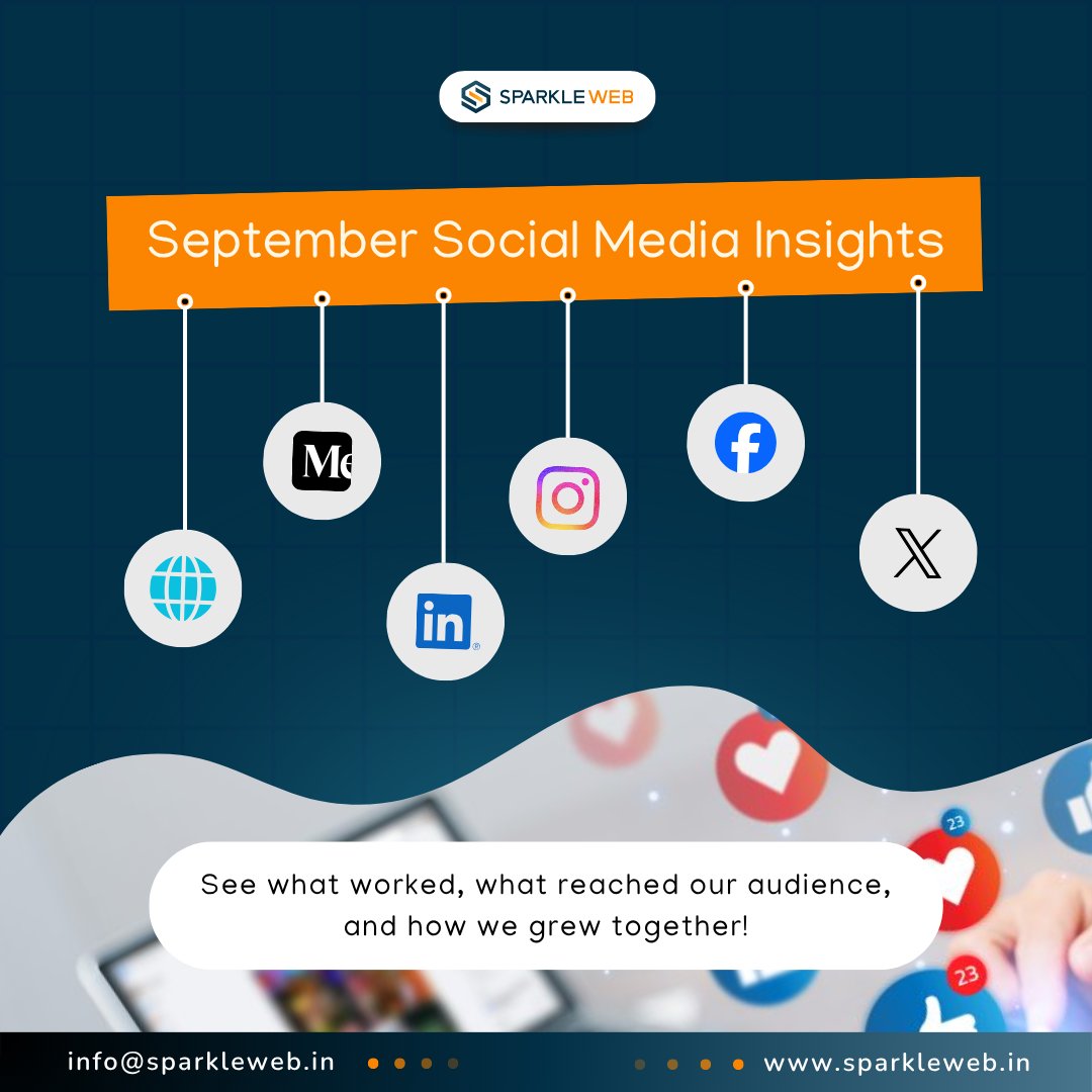 sparklewebdevs's tweet image. September Wrap-Up
September was full of learning, creativity & community growth!
Thanks to everyone who engaged, shared, and supported 💻💡
#sparkleweb #socialmediagrowth #digitaljourney #septemberreport