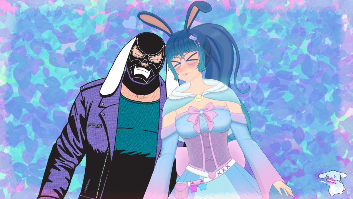 Happy 14 years with the best bun ever! 🐇 

Thank you for all the amazing things you do for me. Looking foward to being even more oldge with ya 🎃💕✨️ <a href="/HingeTheRabbit/">Hinge The Rabbit Dynamite - Wrestling Horror Host</a>