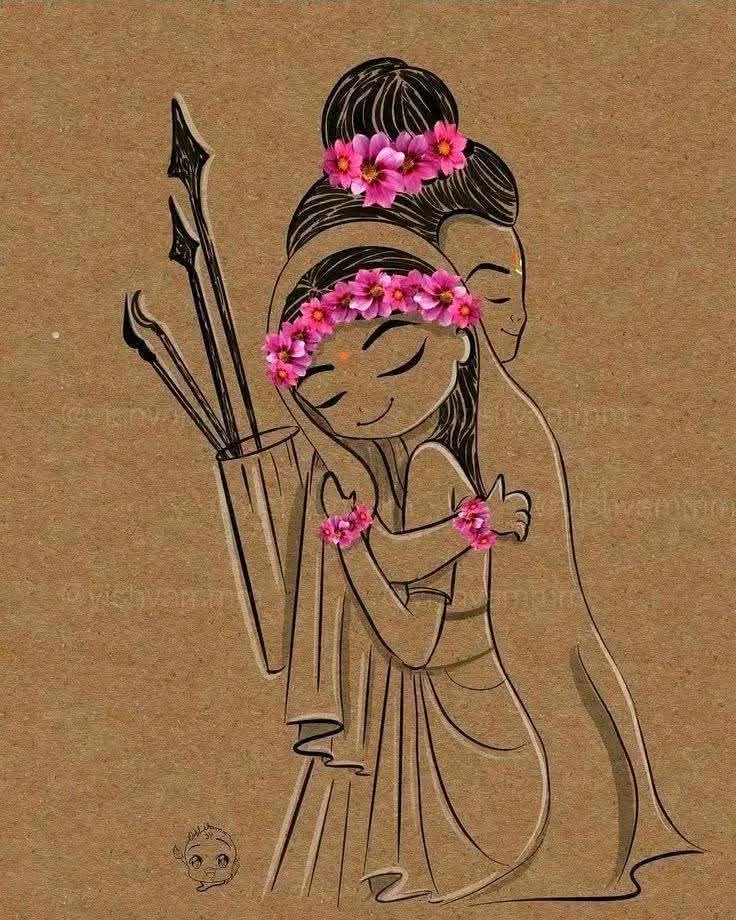 जीवन में प्रेम हो तो.....
वनवास भी आसानी से कट जाता है ♥️