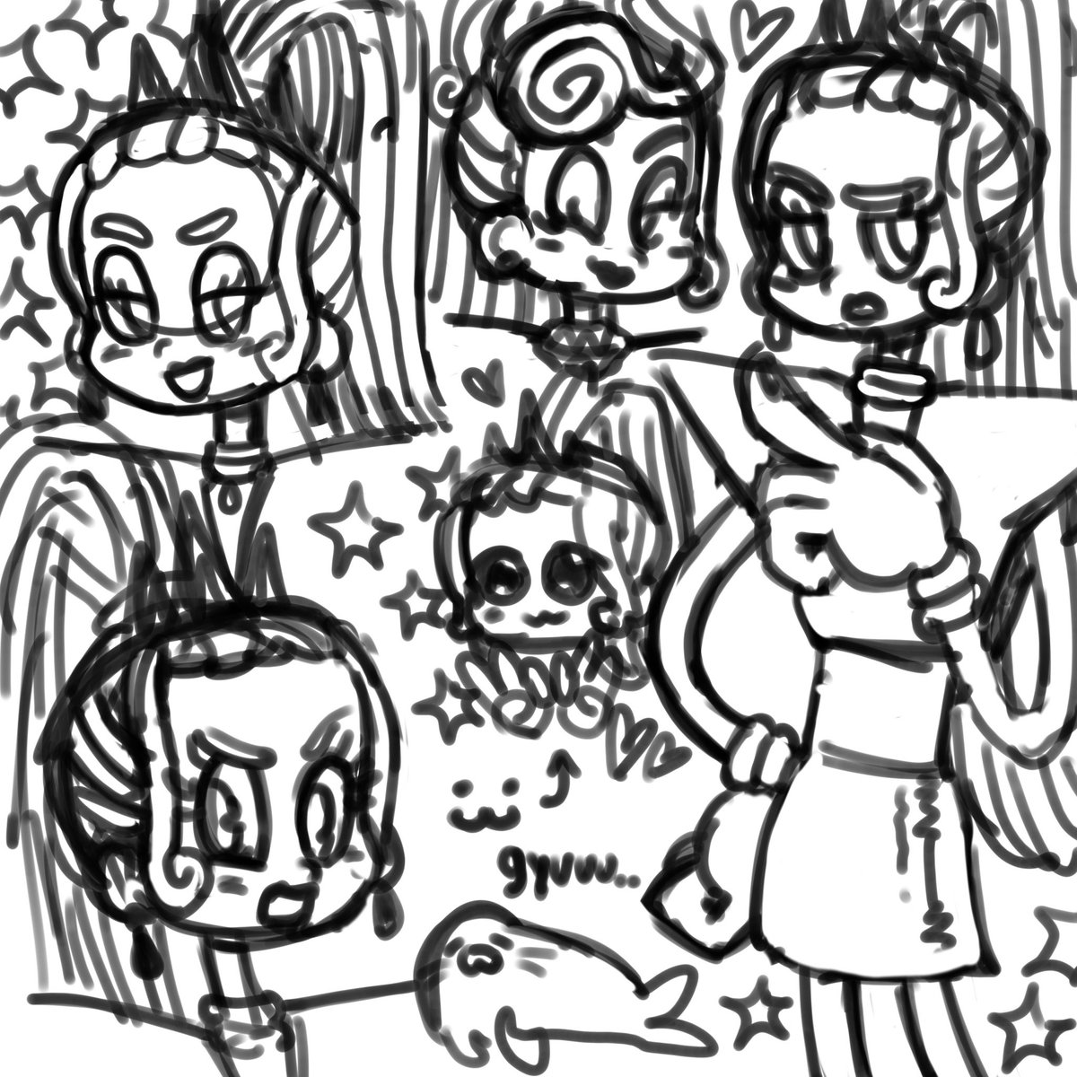 trying to draw her AGAIN……..#trollsvelvet...