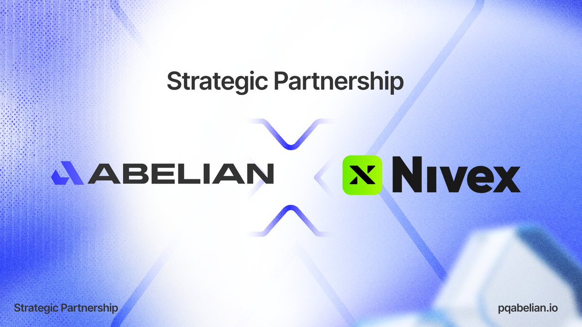 PQabelian's tweet image. 🤝 Strategic Partnership Announcement
We’re thrilled to announce a strategic partnership between #Abelian and @nx_Labs.
From Nivex, an AI-powered yield-generating cryptocurrency trading platform, global users gain access to cutting-edge crypto asset trading and management…