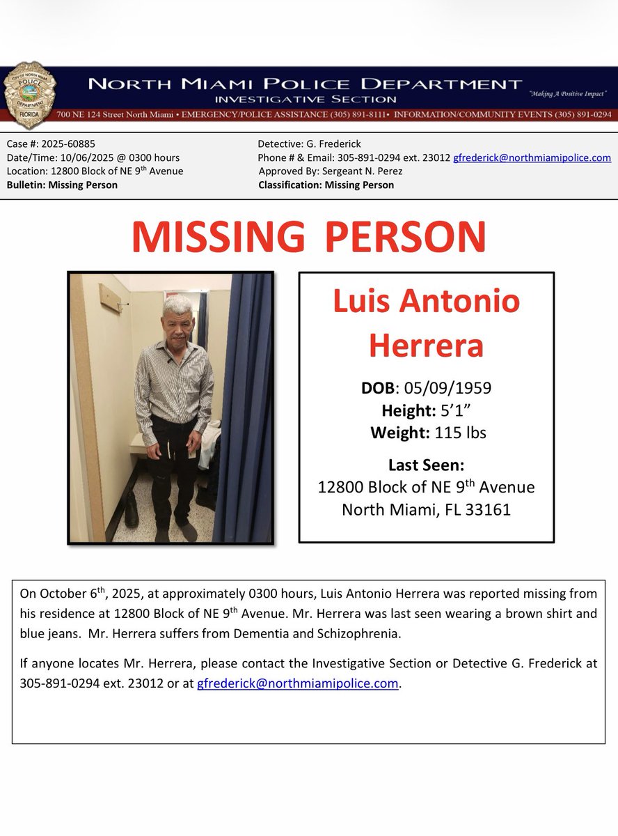 North Miami PD tweet media