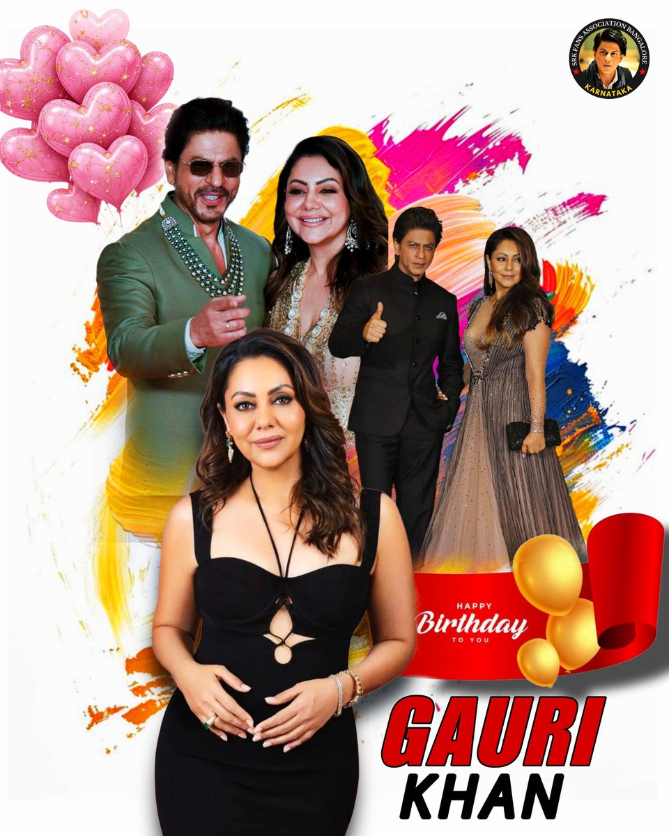 Srk_bangalore's tweet image. Grace, strength, and style — that’s @gaurikhan for you. Wishing the Queen of Mannat a very Happy Birthday 💫❤️

 #GauriKhan 
#happybirthdaygaurikhan
