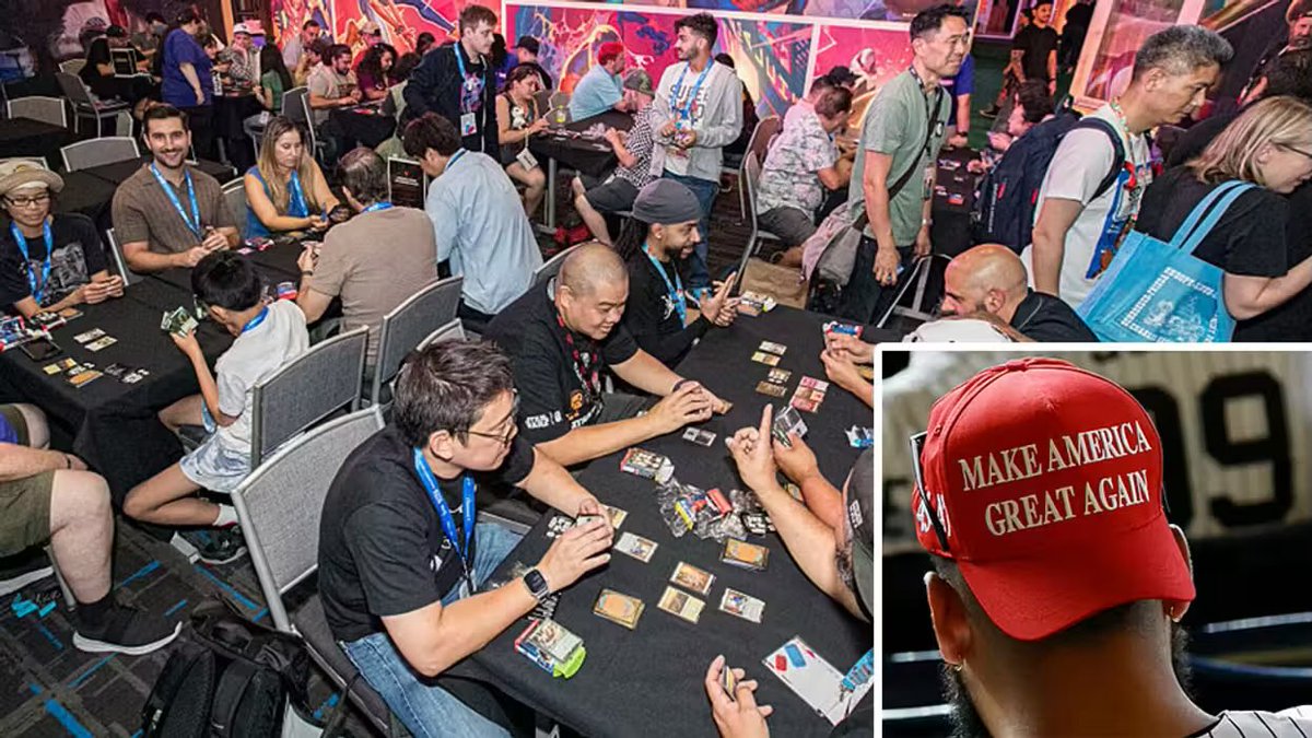 A champion cardplayer was reportedly banned from an upcoming tournament for wearing a "Make America Great Again" hat at previous events.
Joe Brennan has won at least four Magic: The Gathering tournaments in 2025, but allegedly was prevented from playing in an upcoming tournament