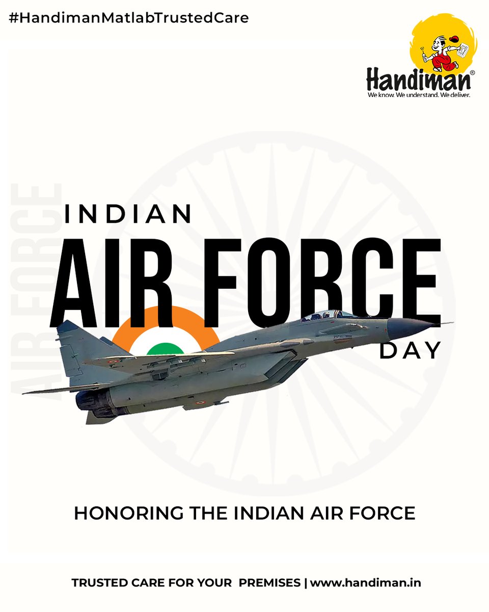 Today, we salute the fearless warriors of the Indian Air Force, the protectors of our skies and the pride of our nation.
From 1932 to today, their courage, commitment, and patriotism continue to inspire generations.

Happy Indian Air Force Day!

#AirForceDay
