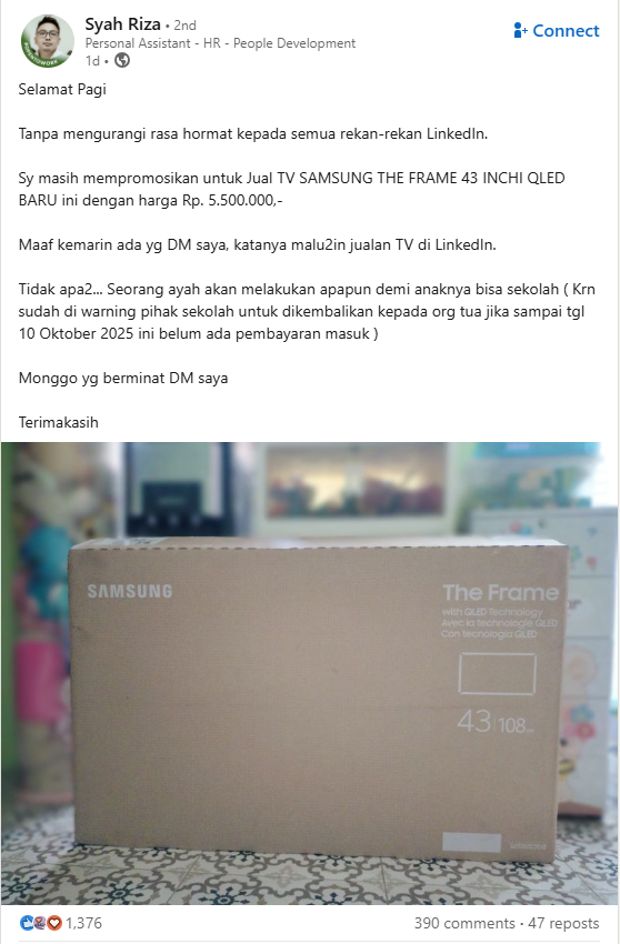 txt dari ((((LINKEDIN)))) tweet media
