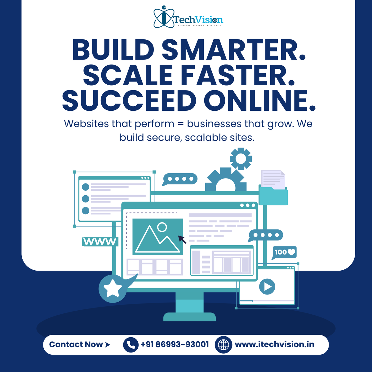 itechvision2's tweet photo. ⚡ Build Smarter. Scale Faster. Succeed Online.
Websites that perform = businesses that grow. We build secure, scalable sites. 

#WebDevelopment #webdeveloper #Coding #BusinessSupport https://t.co/3Rz4uUnYvA