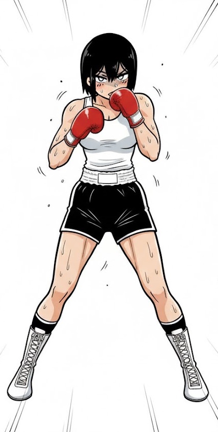 ta___star's tweet photo. 嫌がるボーイッシュな幼なじみ女子ボクサーに花柄のワンピースを着せてみた https://t.co/g3uUQGfJHZ