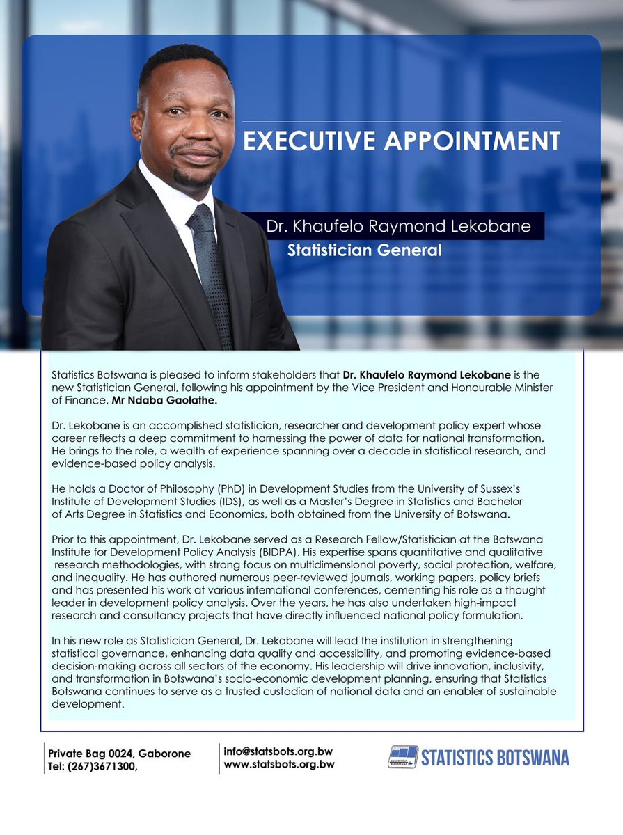 Statistics Botswana tweet media