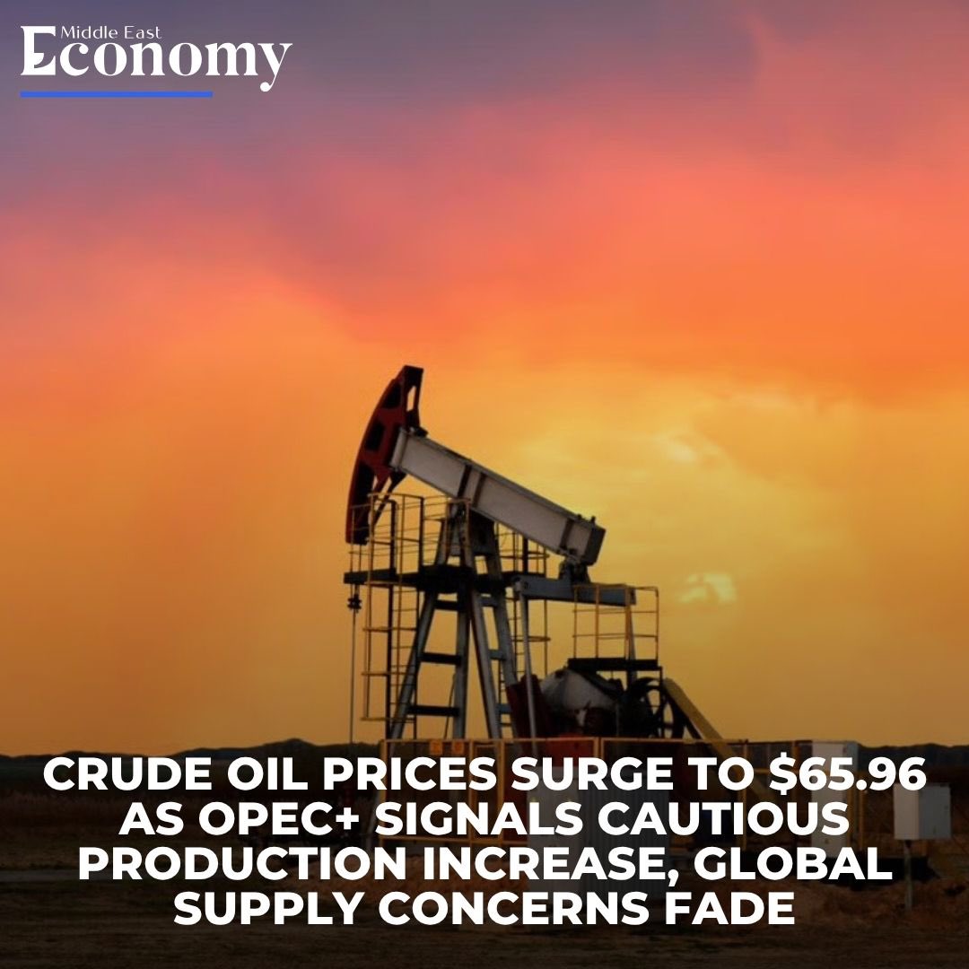 Economy_ME's tweet image. Oil prices climbed as OPEC+ opted for a cautious production increase, easing oversupply fears and supporting market stability.
Brent rose to $65.96 a barrel, while WTI reached $62.27.

Read more: economymiddleeast.com/news/crude-oil… 

#OPECPlus #OilMarkets #BrentCrude #WTI #EnergyNews…