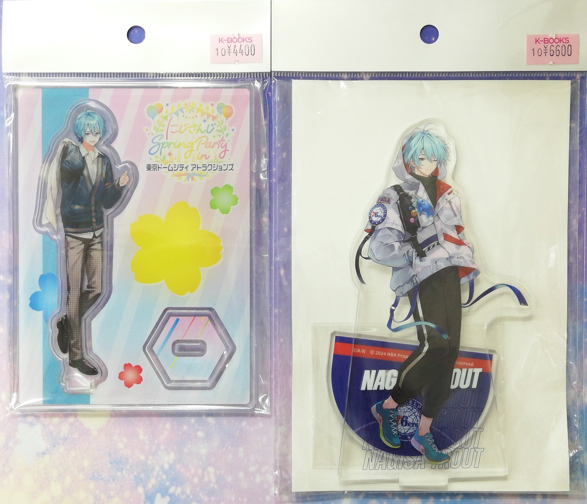 渚トラウト NBA ×にじさんじ チケットホルダー K-BOOKS なんば壱番館