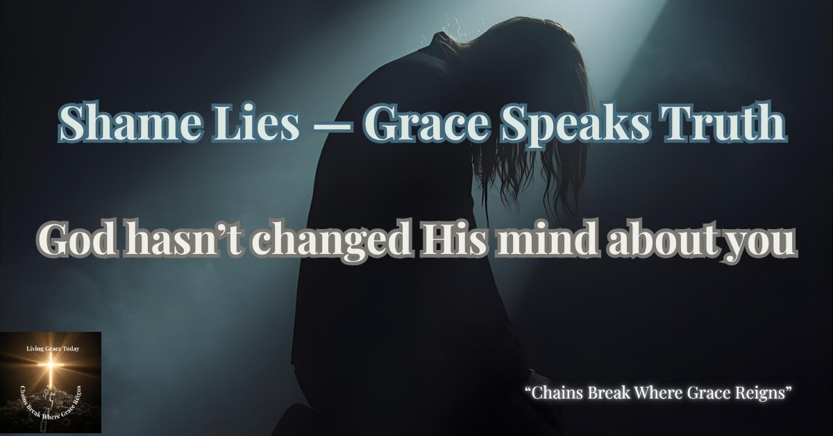 livinggraceart's tweet image. Shame says “You’re too far gone.”
Grace says “You’re mine—come home.”
Read this truth that breaks chains 💛
 tinyurl.com/32d7z8s2
#GraceOverShame #FaithAfterFailure #LivingGraceRevival #JesusHeals