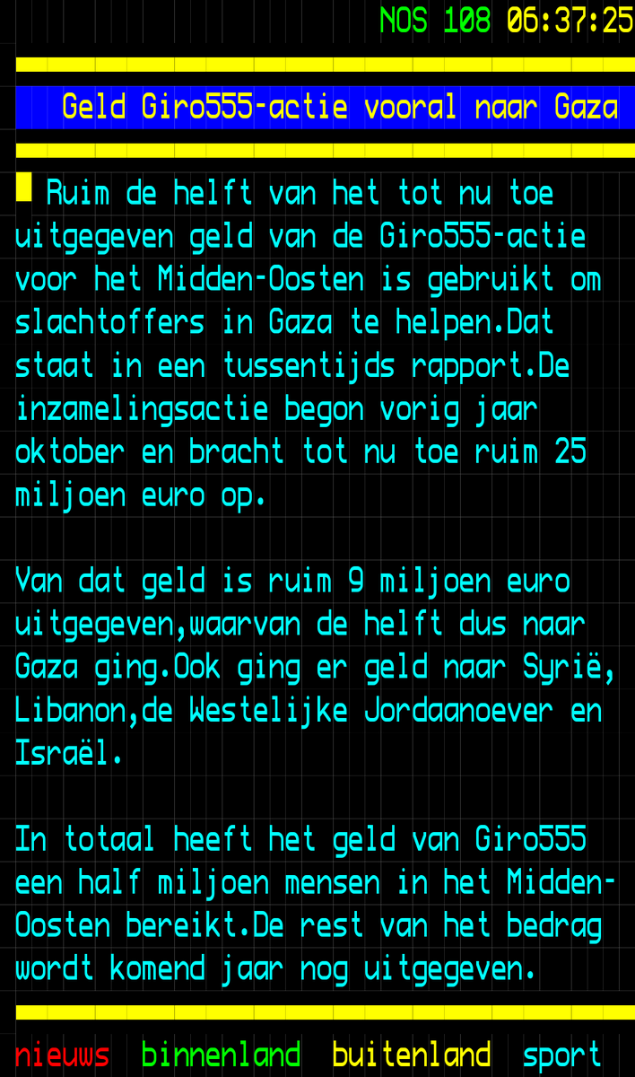 Ik wil wel graag uitgesplitst wat waar naartoe gaat 
Graag.......

nos.nl/ttapp